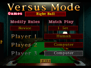 Side Pocket 3 screenshot 4 for Sega Saturn